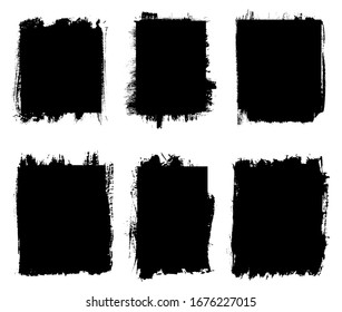 Set of black grunge banners,backgrounds.
