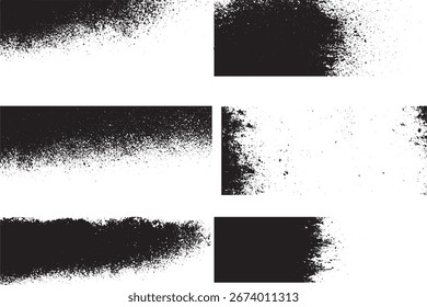 Schwarze Grunge-Rahmentexturen

