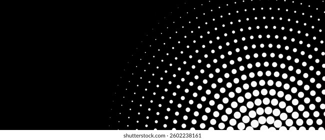 Set of black halftone dots background. dots style
