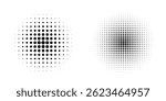 Set of black halftone dots backgrounds. vector modern dots halftone,Pop art comic style gradient circle halftone set Vector isolated on white background dots pattern. dots circle