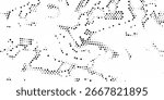 Set of black halftone dots backgrounds. vector modern dots halftone arts. vector ilustration