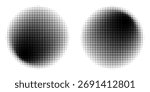 Set of black halftone dots backgrounds. vector modern dots halftone,Pop art comic style gradient circle halftone set Vector isolated on white background dots pattern. dots circle
