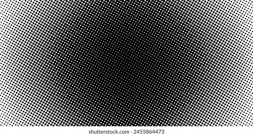 Set of black halftone dots backgrounds.