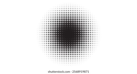 Set of black halftone dots backgrounds. vector ilustration