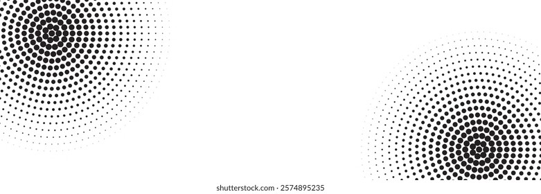Set of black halftone dots backgrounds. modern backgrund	
