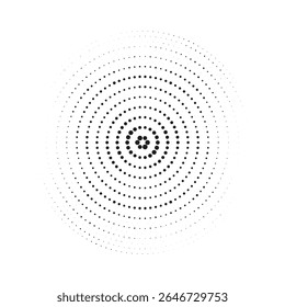 Conjunto de fondos de puntos de semitono negro. Vector de puntos modernos artes de semitono