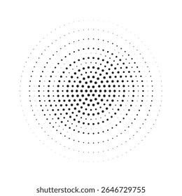 Conjunto de fondos de puntos de semitono negro. Vector de puntos modernos artes de semitono