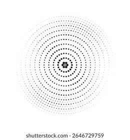 Conjunto de fondos de puntos de semitono negro. Vector de puntos modernos artes de semitono