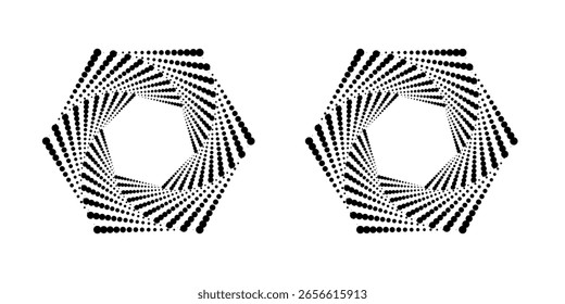 Conjunto de fondos de puntos de semitono negro. Vector de semitono de puntos modernos, arte Pop estilo cómico gradiente círculo semitono conjunto Vector aislado en el fondo blanco patrón de puntos