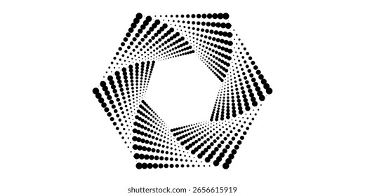 Conjunto de meio-tom preto pontos planos de fundo. vetor moderno pontos meio-tom,Pop art quadrinho estilo gradiente círculo meio-tom conjunto Vetor isolado no fundo branco pontos padrão. pontos círculo