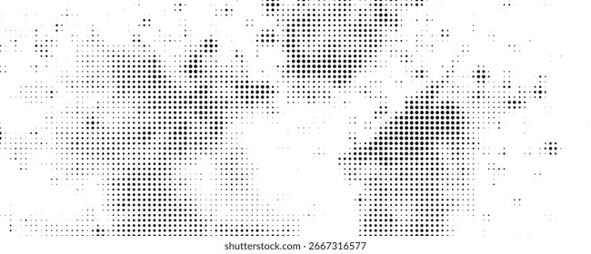 Conjunto de fondos de puntos de semitono negro. Vector de semitono de puntos modernos,
