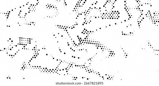 Conjunto de fondos de puntos de semitono negro. Vector de puntos modernos artes de semitono. ilustración de Vector