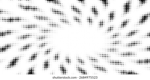 Conjunto de fondos de puntos de semitono negro. Vector de puntos modernos artes de semitono