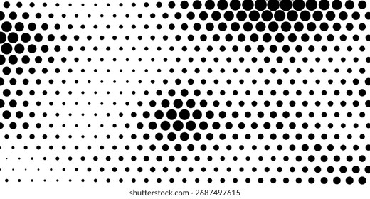 Conjunto de fondos de puntos de semitono negro. Vector de semitono de puntos modernos, arte Pop estilo cómico gradiente círculo semitono conjunto Vector aislado en el fondo blanco patrón de puntos