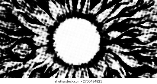 Conjunto de fondos de puntos de semitono negro. Vector de puntos modernos artes de semitono. moderno