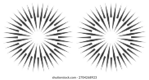 Conjunto de fondos de puntos de semitono negro. Vector de puntos modernos artes de semitono. moderno	