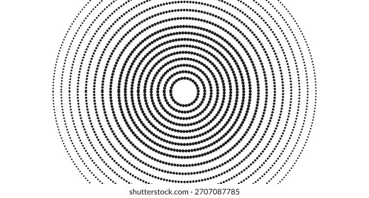 Conjunto de fondos de puntos de semitono negro. Vector de puntos modernos artes de semitono eps10