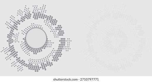 Conjunto de fondos de puntos de semitono negro. Vector