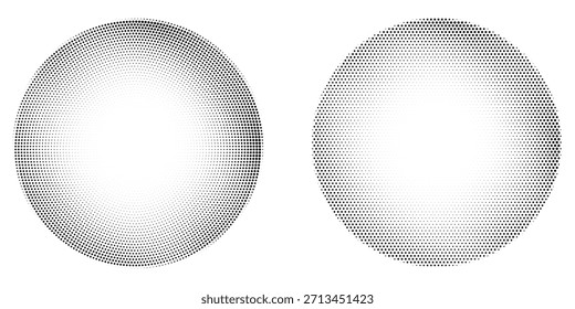 Conjunto de fondos de puntos de semitono negro. Vector de puntos modernos artes de semitono. moderno	
