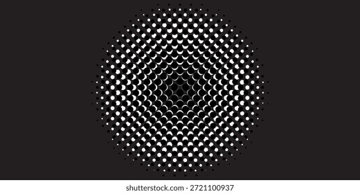Conjunto de fondos de puntos de semitono negro. Vector de semitono de puntos modernos, arte Pop estilo cómico gradiente círculo semitono conjunto Vector aislado en el fondo blanco patrón de puntos