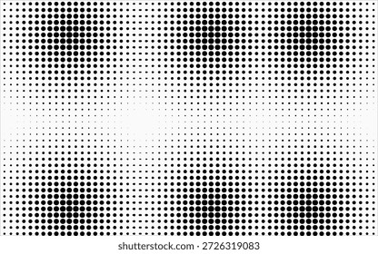 Conjunto de fondos de puntos de semitono negro.