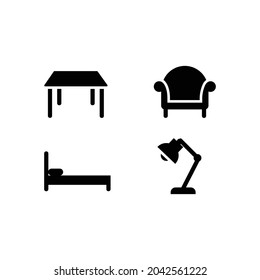 Set of black icon design collection