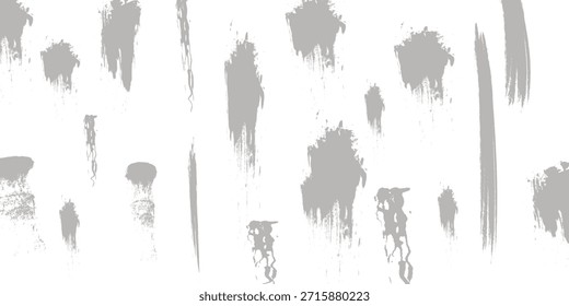 un conjunto de salpicaduras de tinta negra sobre un fondo blanco, salpicaduras de tinta negra, Ilustración vectorial de salpicaduras de tinta negra grunge