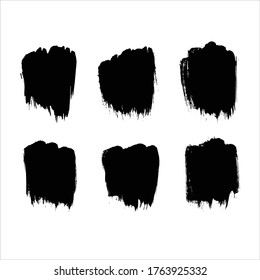 conjunto de ilustración vectorial de trazo de tinta negra.