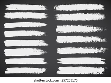 Set of Black ink vector stains