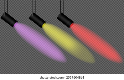 um conjunto de lâmpadas pretas de diferentes formas e tamanhos. Lâmpadas de pingente preto metálico, gráficos vetoriais isolados no fundo transparente.