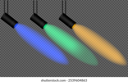 um conjunto de lâmpadas pretas de diferentes formas e tamanhos. Lâmpadas de pingente preto metálico, gráficos vetoriais isolados no fundo transparente.