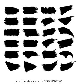 Set of black paint