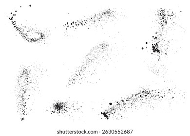 Set schwarze Farbe Tinte Blutung Vektor Blut Hintergrund