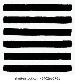 Ponga pintura negra, pincel de tinta, pinceladas de pincel, pinceles, líneas, marcos, gruñido. Colección de brochas poco fiables. Plantas de tinta, líneas pintadas con nitidez, artísticas de