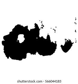 Set of black paint, ink, grunge, dirty brush strokes