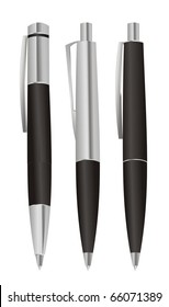 Set Of Black Pens