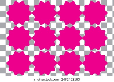 Set of black price sticker, sale or discount sticker, sunburst badges icon. Star shape with different number of rays. Special offer price tag. Starbrust collection. Isolated on white background