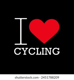 Set Negro Rojo Blanco I Corazón Amor ♥ Ciclismo EE.UU. Vector EPS PNG Clip Arte Sin Fondo Transparente