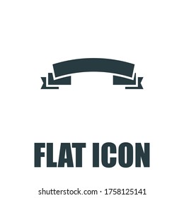 Set of black ribbon banners. Vector illustration.