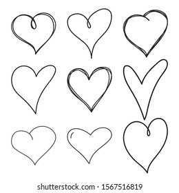 drawings of hearts