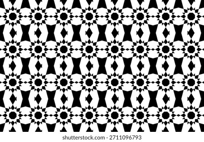 conjunto de silhuetas pretas de homens preto e branco sem costura padrão fundo flor .