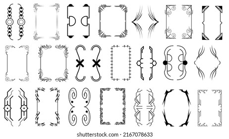 Set Black Simple Line Collection Different Doodle Brackets, Parentheses, Braces Elements Vector Design Style Sketch Isolated Illustration For Banner