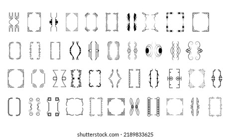Set Black Simple Line Collection Different Doodle Brackets, Parentheses, Braces Elements Vector Design Style Sketch Isolated Illustration For Banner
