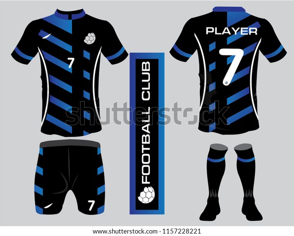 blue and black football jersey