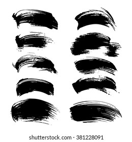 Set of black strokes, part one