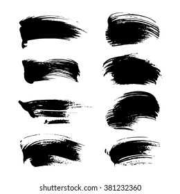Set of black strokes, part three