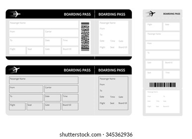 set of black tickets isolated. vector illustration