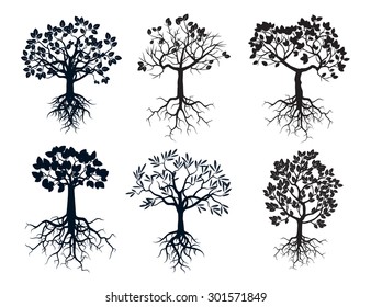 Set of Black Trees and Roots