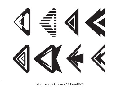 Set of black vector arrow.arrow vector illustration and colection.arrows vector icon