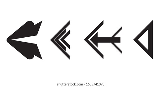 Set of black vector arrow.arrow vector illustration and colection.arrows vector icon